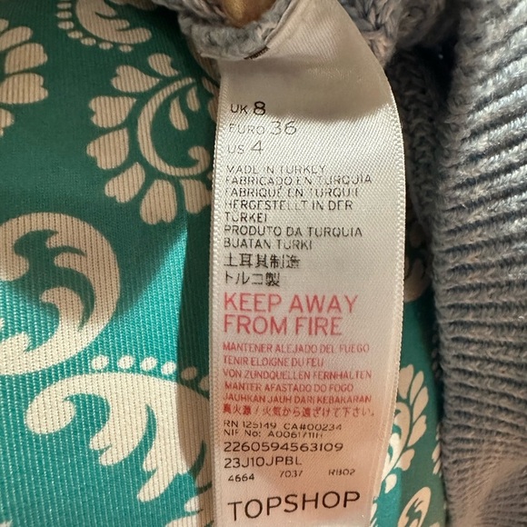 Topshop Light baby blue Women's Crew Neck Sweater - Picture 7 of 8